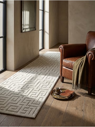 KADIMA DESIGN Läufer Geometrisch pflegeleicht Wohnzimmer Schlafzimmer Flur Esszimmer in Creme