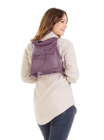 Forty degrees Rucksack echt Leder in violett