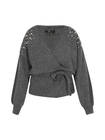 faina Damen Cardigan in Dunkelgrau Melange