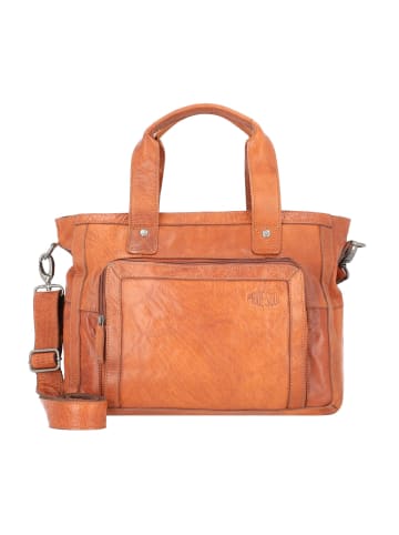 Pride and Soul Heather Heartbreaker Handtasche Leder 38 cm Laptopfach in cognac