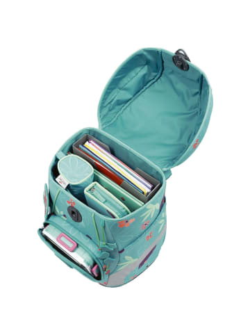 DerDieDas ErgoFlex Tiny - Schulranzen Set 5tlg. 900g (Deep Ocean) in Butterfly Garden