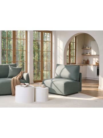 Beliani Sofaelement MESNALI in Grün/Schwarz - (W) 80 x (H) 84 x (L) 95 cm