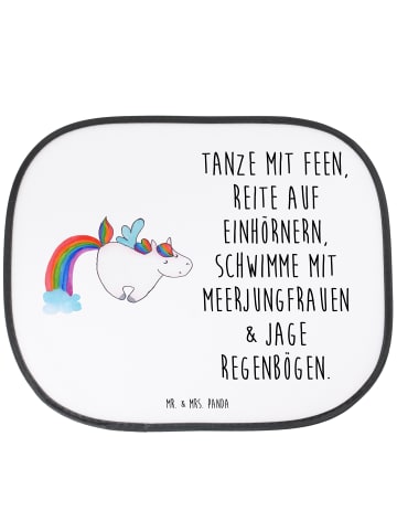 Mr. & Mrs. Panda Sonnenschutz Auto Einhorn Fliegendes Pferd mit ... in Weiß