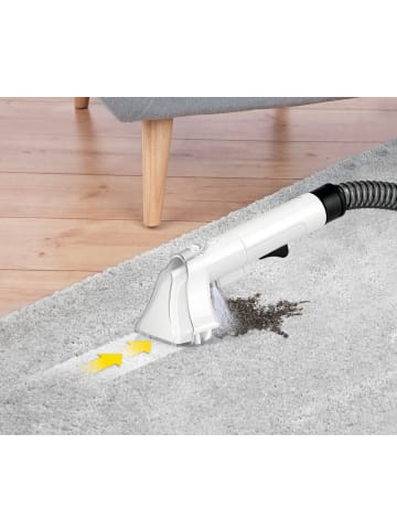 N8WERK Polster- & Teppichreiniger 400W weiß mit Frisch- & Brauchwassertank Weiß