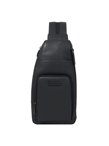 Piquadro Modus Umhängetasche RFID Schutz Leder 18 cm in nero