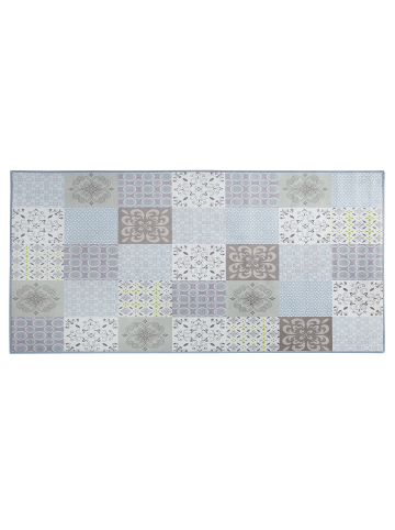 Beliani Kurzflor INKAYA in Grau/Weiß/Beige - (W) 80 x (H) 1 x (L) 150 cm