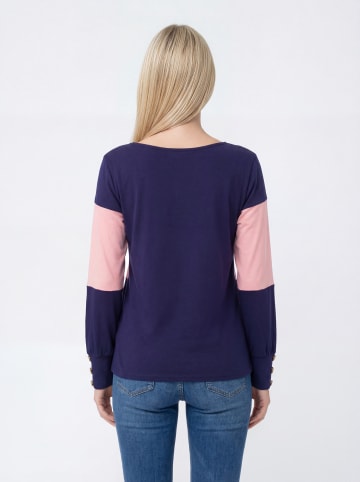 mimo Women Blouse in BLUE STRIPES