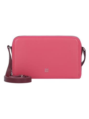 DuDu Umhängetasche Leder 19 cm in raspberry