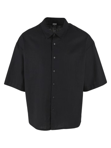 Urban Classics Urban Classics Herren Boxy Cotton Linen Shirt in black