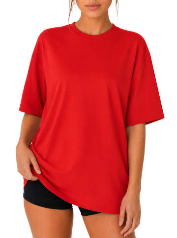 Reichstadt Damen Oversized Oversized T-Shirt in Red