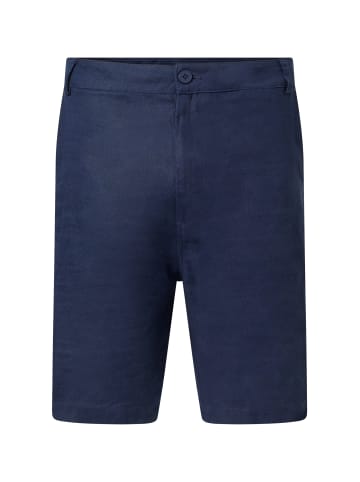 CASH-MERE.CH Leinen Hosen kurz in Navy Blau
