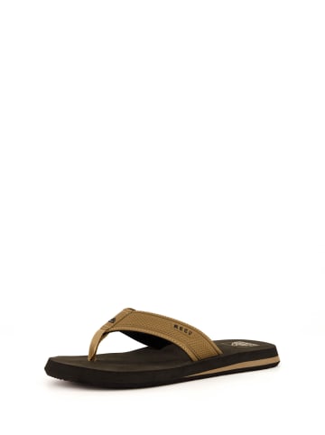 Reef Zehentrenner Sandale The Layback in Black/Tan