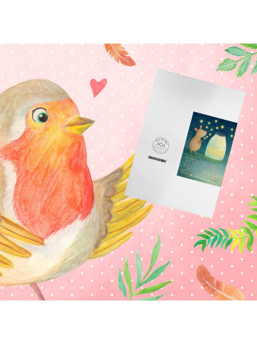 Mr. & Mrs. Panda firmungskarte Maus Sterne Design mit Spruch in Weiß