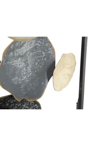 Mauro Ferretti 3D-Dekorplatte aus mehrfarbigem Metall, 28,5 x 3 x 74 cm