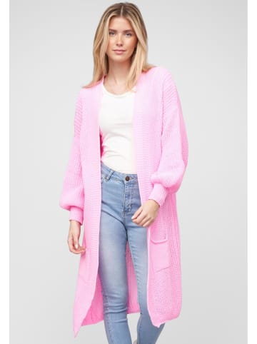 Cloud5ive Cloud5ive Cloud 5ive Longform Knit Cardigan with 2-Pockets in rose