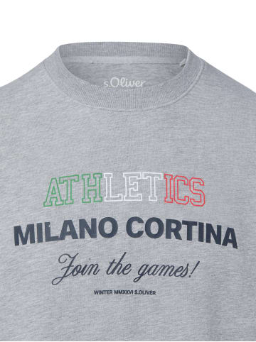 s.Oliver Sweatshirt in grau mehrfarbig - 0003
