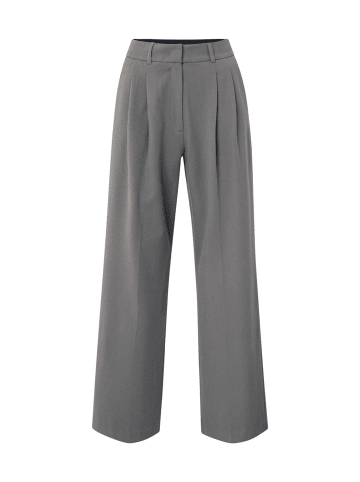 YAYA SOFT WOVEN TROUSERS in Dark Night Grey