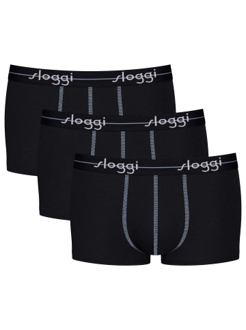 Sloggi Boxershort 3er Pack in Schwarz