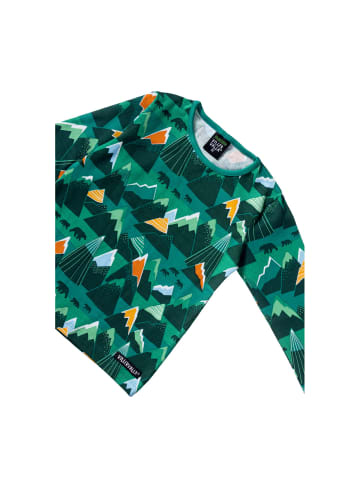 Villervalla Langarmshirt Mountain in gruen