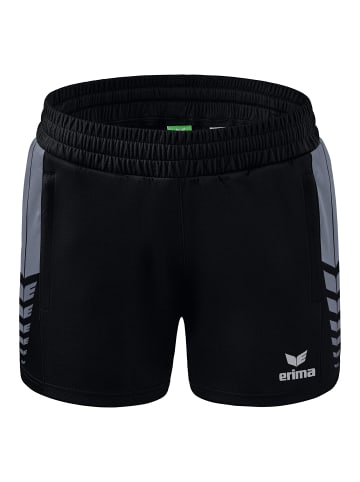 erima Six Wings Shorts in schwarz/slate grey