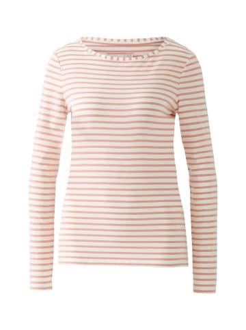 Oui Langarmshirt SUMIKO in rose white