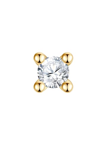 Glanzstücke München Ohrringe aus Sterling Silber mit Zirkonia in gelbgold
