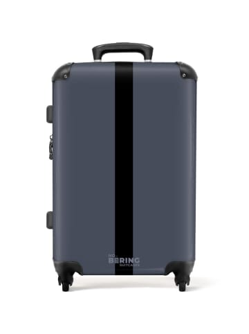 NoBoringSuitCases Suitcase, Koffer, Reisekoffer Dunkelgrau schwarz