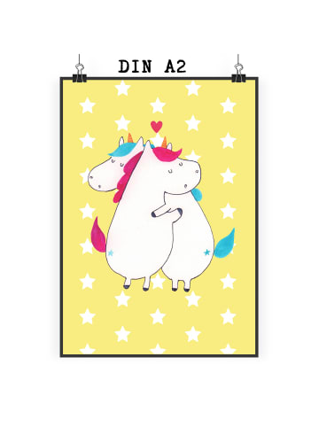 Mr. & Mrs. Panda wanddeko Einhorn Mitteilung ohne Spruch in Gelb Pastell