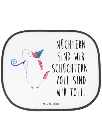 Mr. & Mrs. Panda Sonnenschutz für Autoscheiben Einhorn Party mit... in Weiß