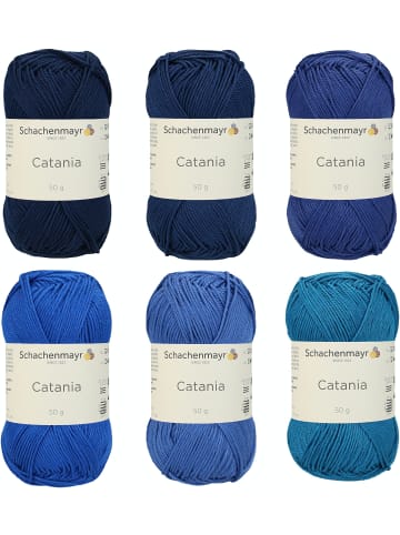 Schachenmayr since 1822 Handstrickgarne Catania, Set in Blau Dunkel Mix