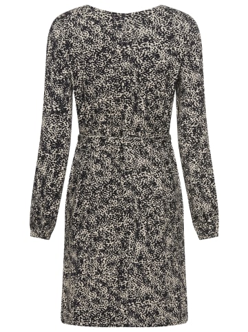Laura Scott Jerseykleid in schwarz-creme-gemustert