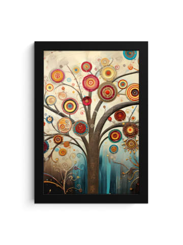 MuchoWow Poster mit Leiste Stilvoller Baum  (BxH)