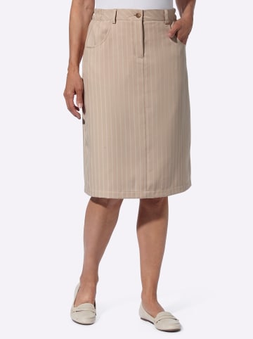 Sieh an! Rock in beige-ecru-gestreift