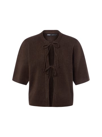 ONLY Kurzarm-Strickjacke in schoko - 0001