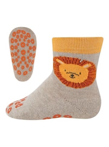 ewers Krabbelsocken Löwe in Beige