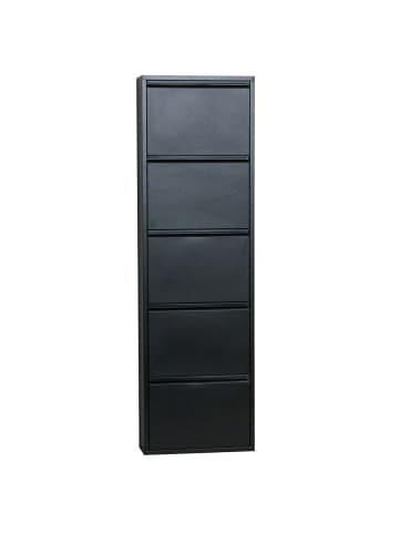 ebuy24 Schuhschrank Pisa Schwarz 50 x 16 cm