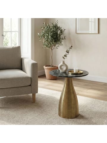 FineBuy Beistelltisch in Grün / Aluminium / 40x40x48