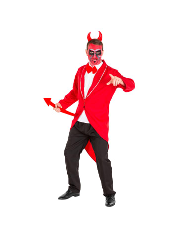 tectake Muskelshirt mit aufgenähter Fliege, rot