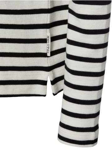 Marc O'Polo Langarmshirt in weiß schwarz