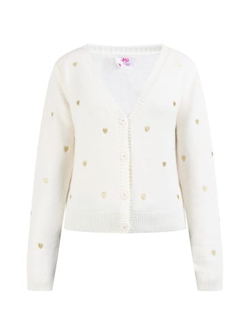 myMo Damen Strickjacke in Wollweiss