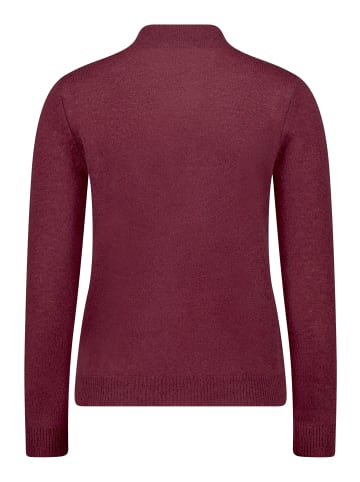 Betty Barclay Kaschmir-Pullover mit Stehkragen in Maroon Banner