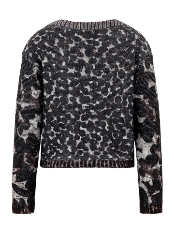 Betty Barclay Grobstrick-Pullover mit Pailletten in Beige/Braun