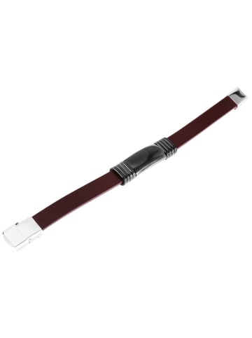 Adeliás Unisex Armband aus Leder 21 cm in braun