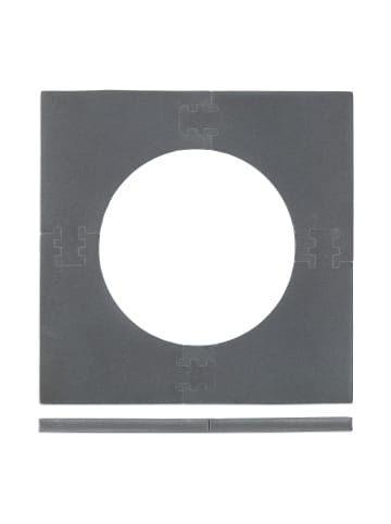 relaxdays Dartscheibe Schutzring in Grau - Ø71 cm