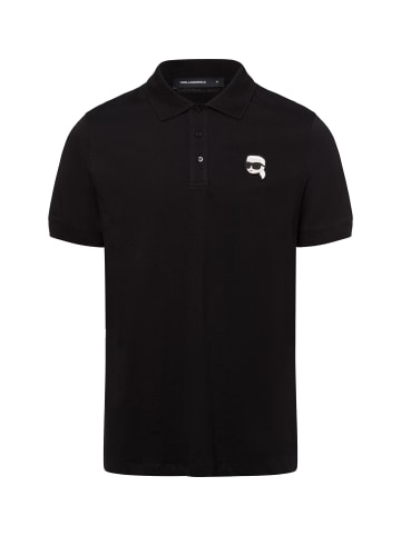 Karl Lagerfeld Poloshirt in schwarz