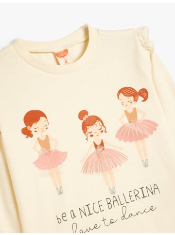 KOTON T-shirt in Beige