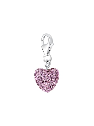 Amor Charm Silber 925, rhodiniert in Lila