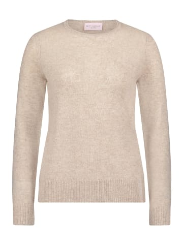 Betty Barclay Kaschmir-Pullover mit Rundhalsausschnitt in Bright Taupe Melange