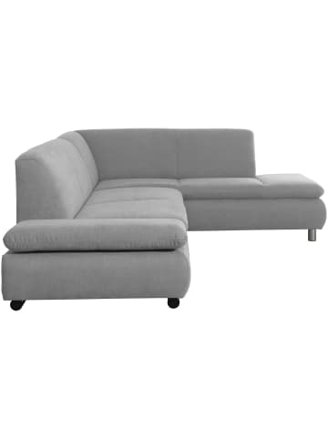 58 aufm Kessel ECKSOFA mit Ottomane rechts Kaye Flachgewebe hellgrau