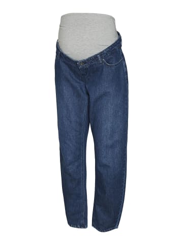 mama licious Mom Fit Umstandsjeans in Dark Blue Denim 1